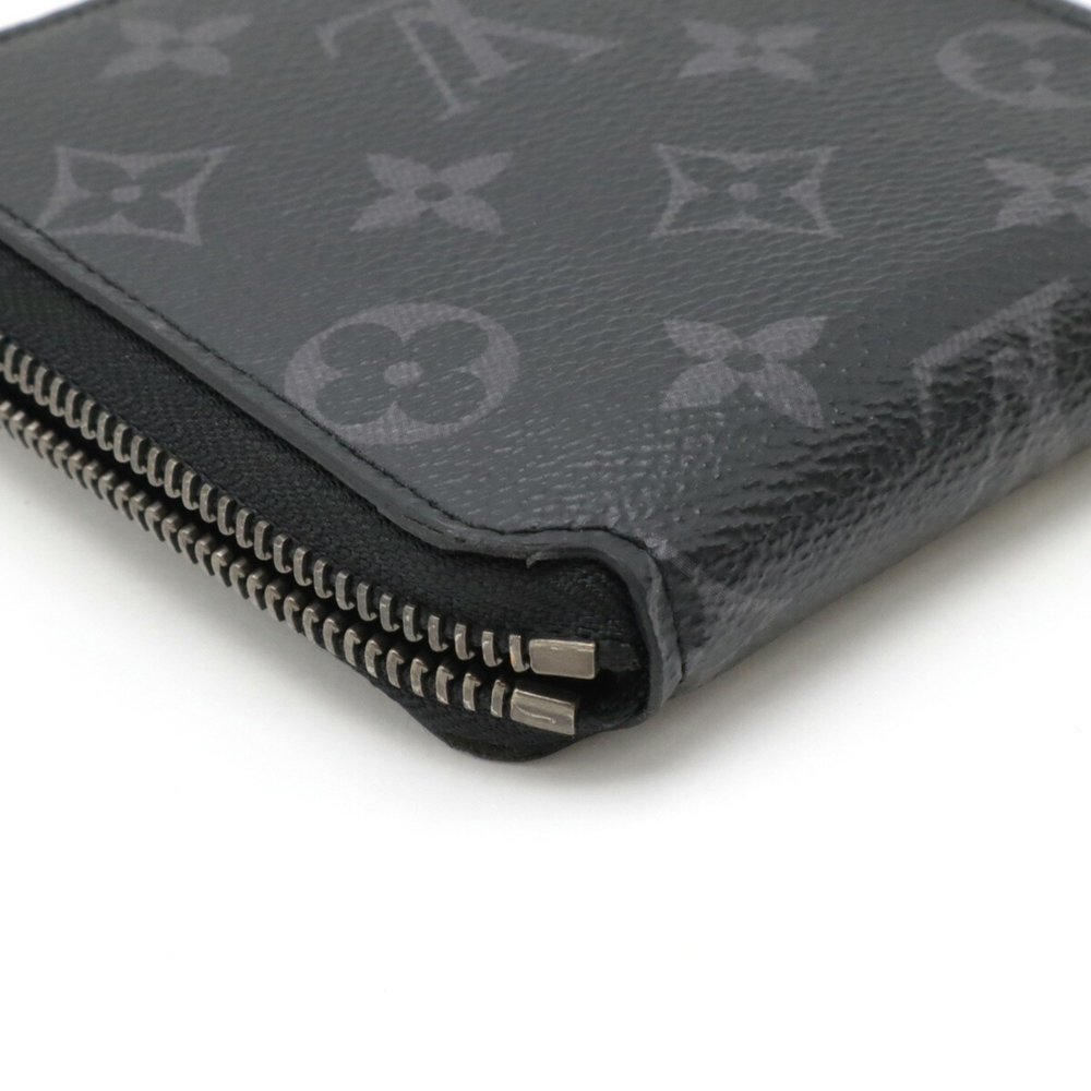 LOUIS VUITTON Louis Vuitton Monogram Eclipse Zippy Compact Wallet Bi-fold Rou... - Picture 4 of 9